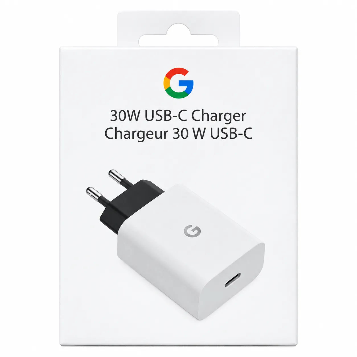 Google 30W USB-C Charger OT-30W Specifications Back View EU Plug