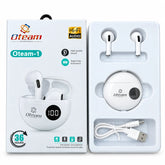 Oteam-1 Hi-Fi TWS Earbuds – Box Contents & Charging Case with LED Display
