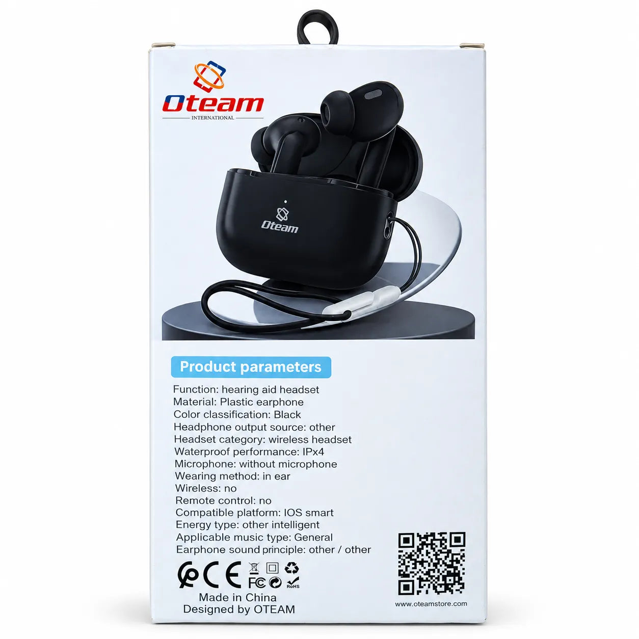 Oteam Pro 2 ANC TWS Wireless Earbuds – Front Packaging